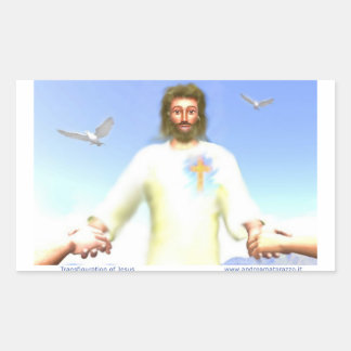 Transfiguration of Jesus Rectangular Sticker