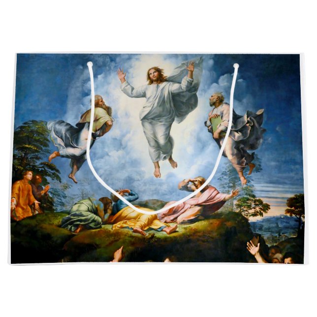 Transfiguration, Raphael Large Gift Bag (Front)