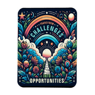 Transform Challenges Into Opportunities Magnet