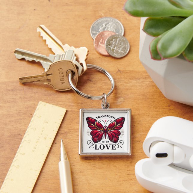Transform with Love Keychain – Symbol of Change (Desk)