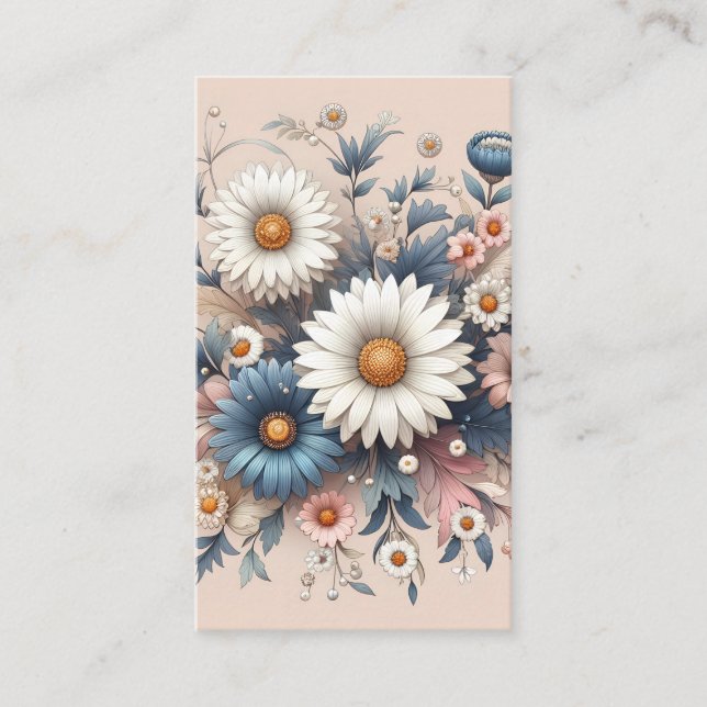 Transform Your Space with Elegant Daisy Floral Enclosure Card (Front)