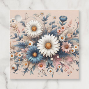 Transform Your Space with Elegant Daisy Floral Favour Tags