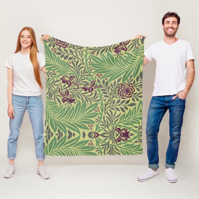 Transform Your Space with Seamless Floral Patterns Fleece Blanket (In Situ)