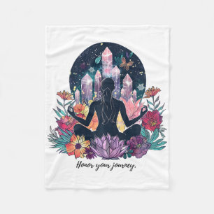 Transform Your Space With Yoga And Meditation Insp Fleece Blanket