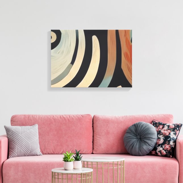 Transform Your Walls a Sacred Story Southwest Fish Canvas Print (Insitu(LivingRoom))