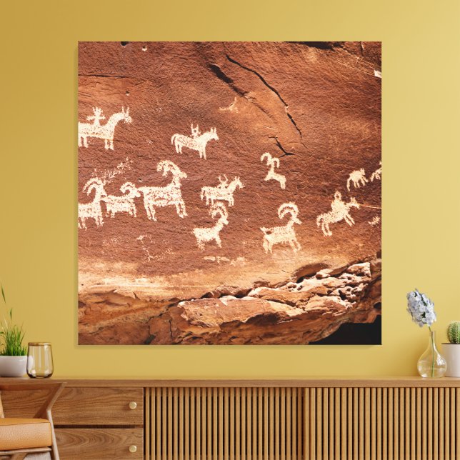Transform Your Walls Into a Sacred Story Southwest Canvas Print (Insitu(LivingRoom))