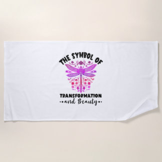 Transformation Beauty Nature Insect Dragonflies Dr Beach Towel