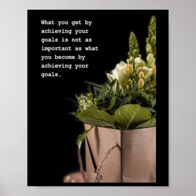 Transformative Journey Inspirational Quote Art  Poster (Front)