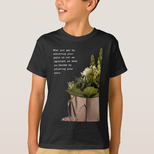 Transformative Journey Inspirational Quote Art  T-Shirt (Front)