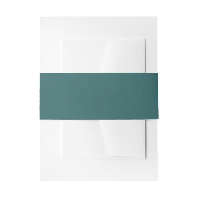 Transformative Teal  Invitation Belly Band (Front Example)