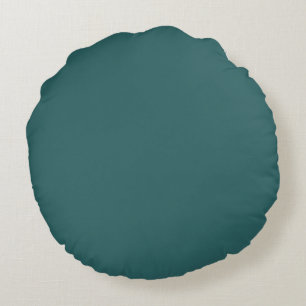 Transformative Teal Round Cushion