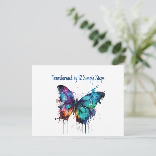 Transformed by 12 Simple Steps Thank You Card (Standing Front)