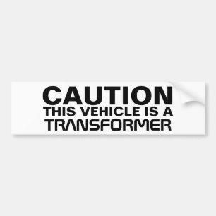 Transformer Bumper Sticker