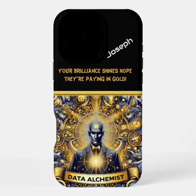 Transforming Data Into Insights Through Alchemy iPhone Case (Back)