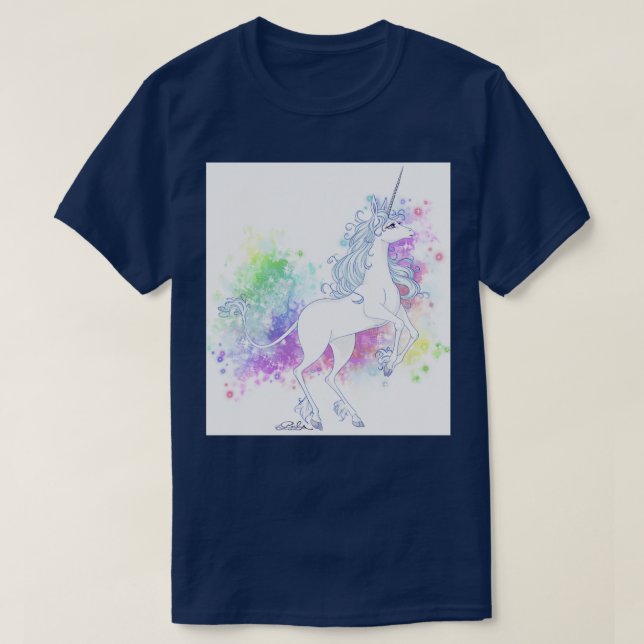 Transforming unicorn Triblend T-Shirt (Design Front)
