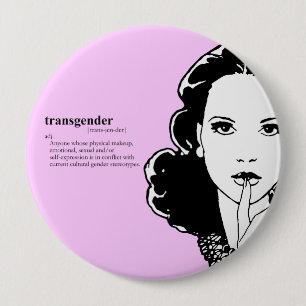 TRANSGENDER 10 CM ROUND BADGE