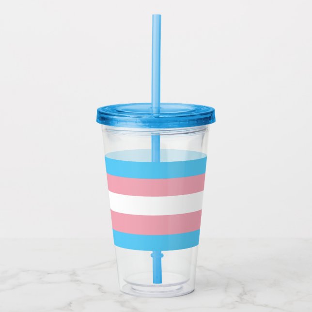Transgender Acrylic Tumbler (Front)