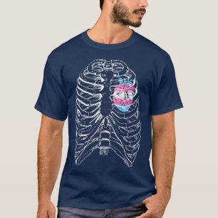 Transgender Anatomical Heart Ribcage Trans Pride H T-Shirt