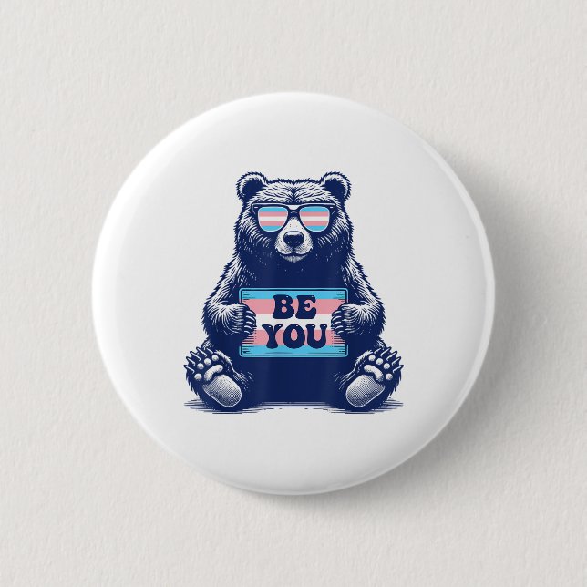 Transgender Be You Trans Pride M2f F2m  6 Cm Round Badge (Front)