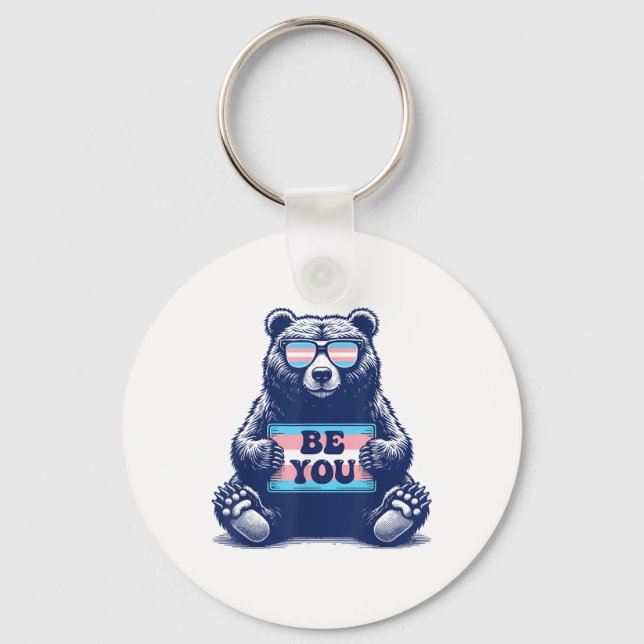 Transgender Be You Trans Pride M2f F2m  Key Ring (Front)