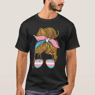 Transgender Bisexual Woman Transsexual Flag Trans  T-Shirt