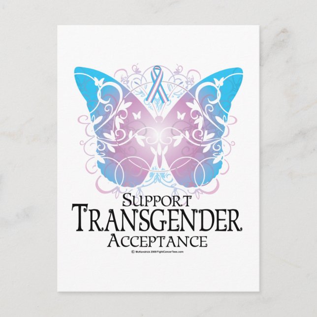 Transgender Butterfly Postcard (Front)