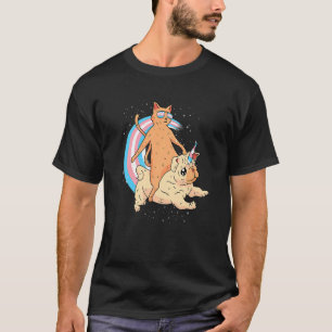 Transgender Cat Trans Pride Pug Transsexual Flag R T-Shirt
