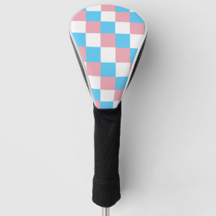Transgender chackered pattern golf head cover