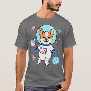 Transgender Corgi In Space Trans Pride 1334 T-Shirt