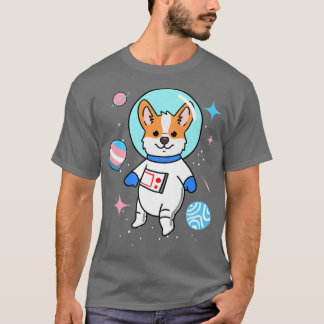 Transgender Corgi In Space Trans Pride 1334 T-Shirt