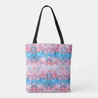 Transgender Dragon Damask - Trans Pride Flag Colou
