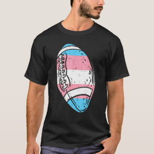 Transgender Flag American Football Lgbt Trans Prid T-Shirt