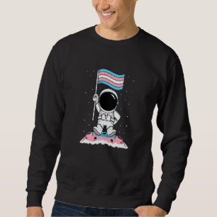 Transgender Flag Astronaut Trans LGBT Pride Transe Sweatshirt