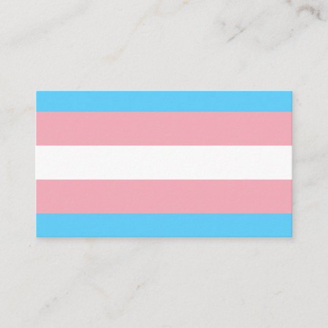 Transgender Flag Business Card (Front)