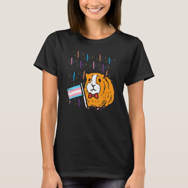 Transgender Flag Hamster Lgbt Trans Pride Stuff T-Shirt (Front)