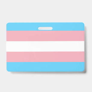 transgender flag ID badge
