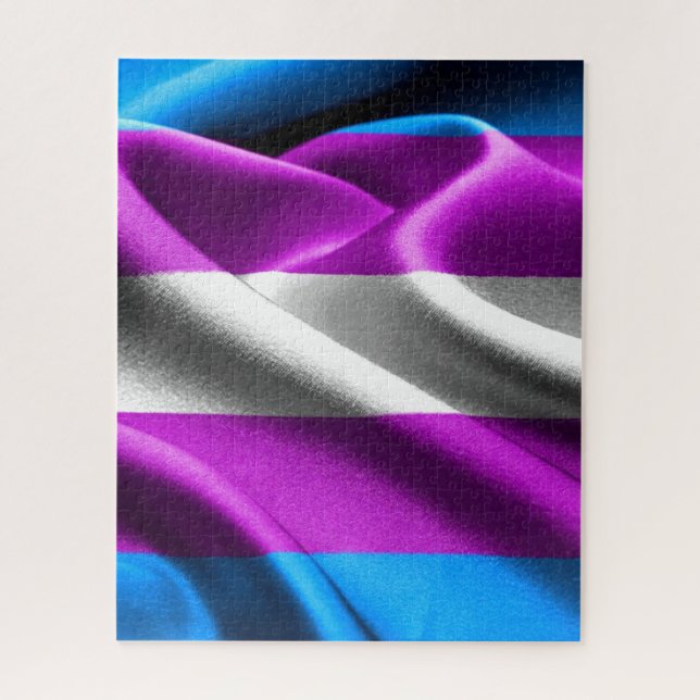 Transgender Flag Jigsaw Puzzle (Vertical)