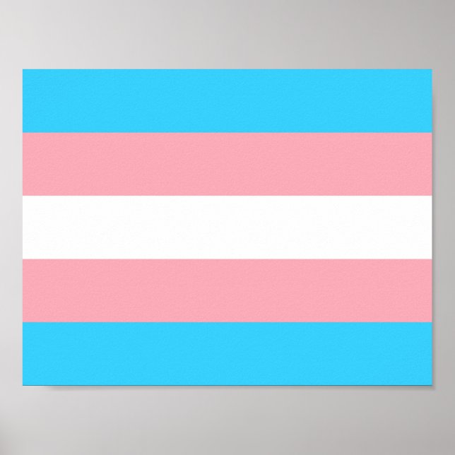Transgender Flag Print, Value Poster Paper (Matte) (Front)