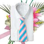 Transgender Flag Stripes & Pride community Tie<br><div class="desc">Neck Tie (business): Transgender Flag & Pride community symbol representing transgender individuals and the transgender community.</div>