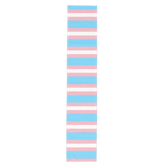 transgender flag trans lgbt lgbtq gay lesbian homo medium table runner (Front)