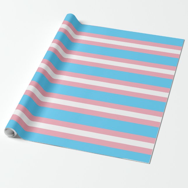 transgender flag trans lgbt lgbtq gay lesbian homo wrapping paper (Unrolled)