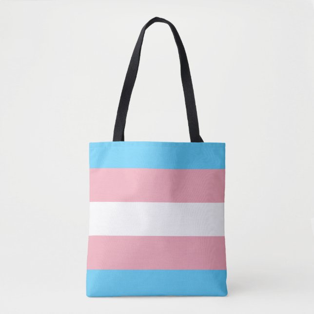 Transgender flag trans pride LGBT symbol gay homos Tote Bag (Front)