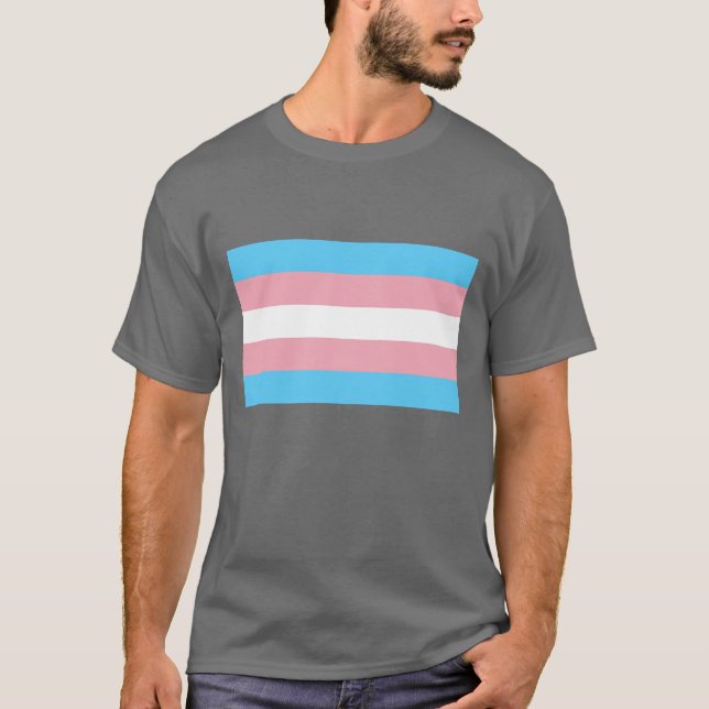 Transgender Flag Transsexual Pride  LGBT T-Shirt (Front)