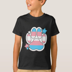 Transgender Furry Paw Lgbtq Month Gay Rights Pride T-Shirt