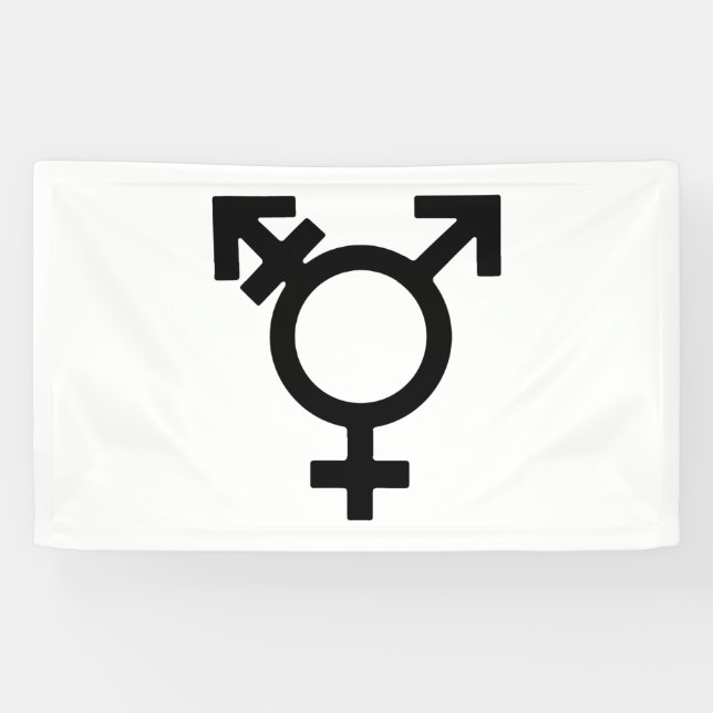 Transgender Gender Symbol Banner (Horizontal)