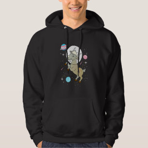 Transgender Goat In Space Trans Pride Hoodie