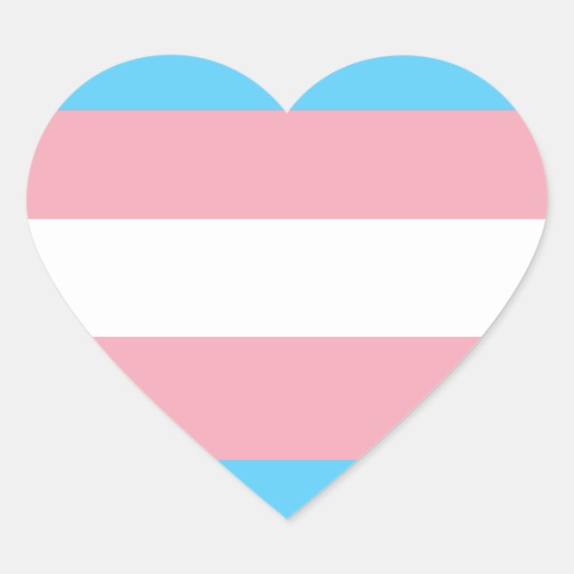 Transgender Heart Sticker (Front)