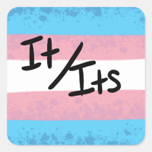 Transgender It/its Pronoun Sticker