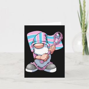 Transgender Lacrosse Player Lgbt-q Gnome Trans Pri Card