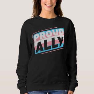 Transgender Lgbt Proud Ally Trans Pride Flag Sweatshirt